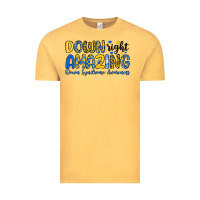 Vintage Mustard down right amazing down syndrome awareness Vintage Tee - Artiststas