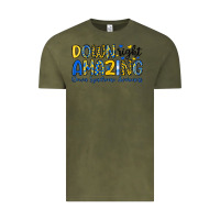 Vintage Olive down right amazing down syndrome awareness Vintage Tee - Artiststas