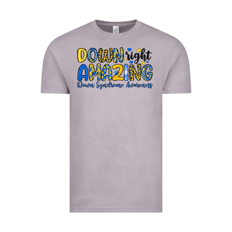 Down Right Amazing Down Syndrome Awareness Vintage Tee by Artiststas | Teevron