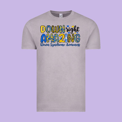 Down Right Amazing Down Syndrome Awareness Vintage Tee Designed By Artiststas