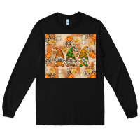 Black fall with gnomes Long Sleeve Tee - texasbilliewilder