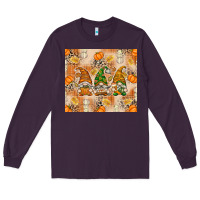Plum fall with gnomes Long Sleeve Tee - texasbilliewilder