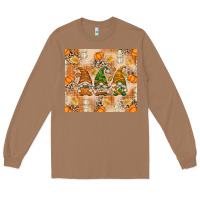 Toasted Coconut fall with gnomes Long Sleeve Tee - texasbilliewilder