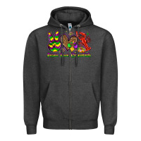 Charcoal Heather peace love crawfish olivia Zipper Hoodie - OliviaCreatesArt