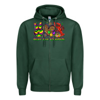 Sports Green peace love crawfish olivia Zipper Hoodie - OliviaCreatesArt