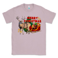 Lilac Merry Christmas Deer Classic Tee - LillyAllenDesigns