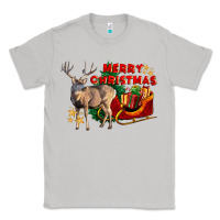 Moon Dust Merry Christmas Deer Classic Tee - LillyAllenDesigns