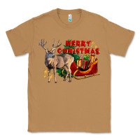 Toasted Coconut Merry Christmas Deer Classic Tee - LillyAllenDesigns
