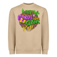 Mushroom Love Mardi Gras Y'all Heavyweight Sweatshirt - HowdyJamesFarm