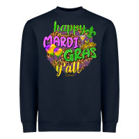 Navy Love Mardi Gras Y'all Heavyweight Sweatshirt - HowdyJamesFarm