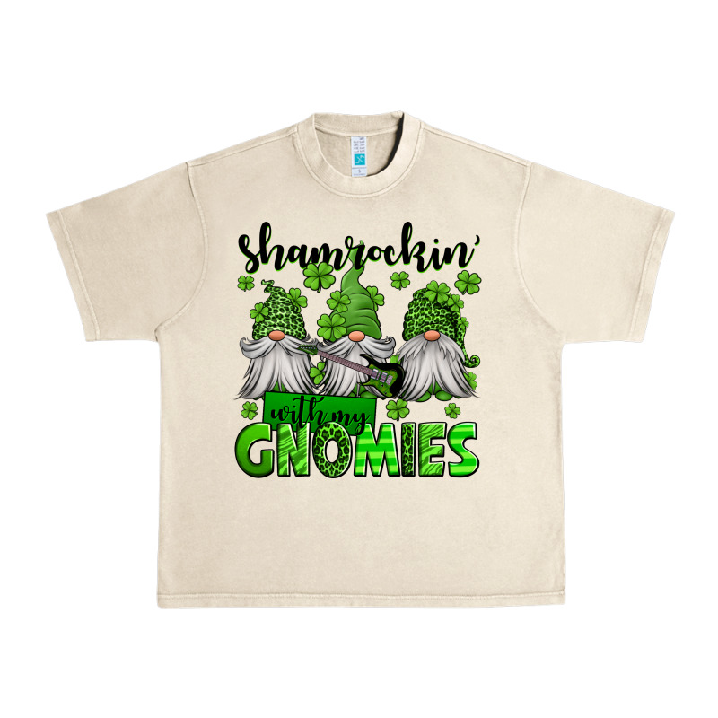 Shamrockin' With My Gnomies St Patrick's Day Urban Heavy Tee by Jasminsmagicworld | Teevron