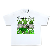 White shamrockin' with my gnomies st patrick's day Urban Heavy Tee - Jasminsmagicworld