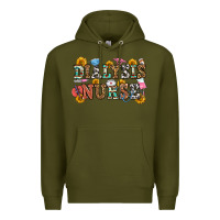 Army Green dialysis nurse Premium Hoodie - OliviaCreatesArt
