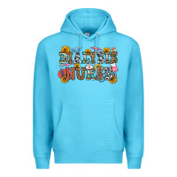 Ocean Blue dialysis nurse Premium Hoodie - OliviaCreatesArt