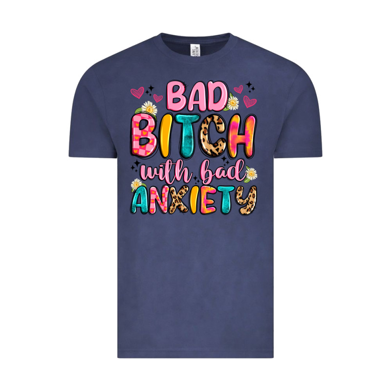 Bad Bitch With Bad Anxiety Vintage Tee by Artiststas | Teevron