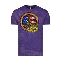 Cloud Purple Peace Sign Vintage Tee - JahusDesignShop