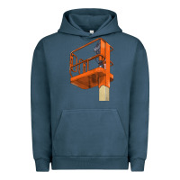 Pigment Midnight Navy Single Man Lift Urban Hoodie - LillyAllenDesigns