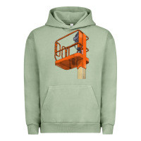 Pigment Oil Green Single Man Lift Urban Hoodie - LillyAllenDesigns
