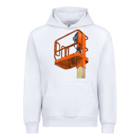 White Single Man Lift Urban Hoodie - LillyAllenDesigns