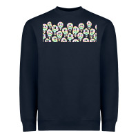 Navy retro smiley faces Heavyweight Sweatshirt - TumblerDesignByShophia