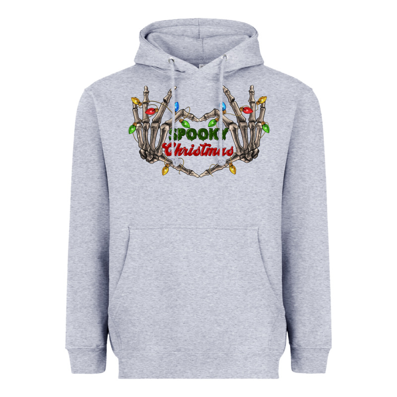 Spooky Christmas Skeleton Hands Heavyweight Hoodie by FaDigitalArtStudio | Teevron