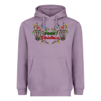 Lavender spooky christmas skeleton hands Heavyweight Hoodie - FaDigitalArtStudio