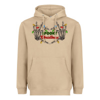 Mushroom spooky christmas skeleton hands Heavyweight Hoodie - FaDigitalArtStudio