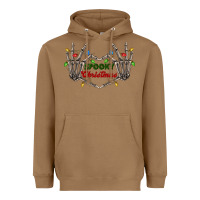 Toasted Coconut spooky christmas skeleton hands Heavyweight Hoodie - FaDigitalArtStudio