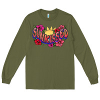 Army Green sunkissed Long Sleeve Tee - NancyCooperArtShop
