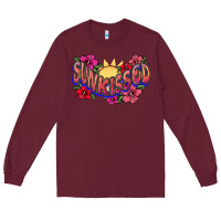 Burgundy sunkissed Long Sleeve Tee - NancyCooperArtShop