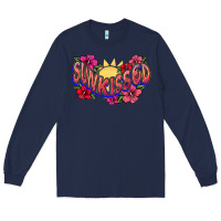 Navy sunkissed Long Sleeve Tee - NancyCooperArtShop
