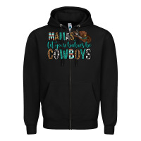 Black mama's let your babies be cowboys Zipper Hoodie - OliviaCreatesArt