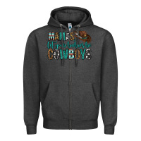 Charcoal Heather mama's let your babies be cowboys Zipper Hoodie - OliviaCreatesArt
