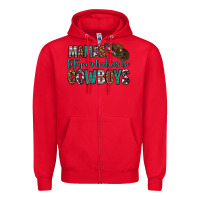 Red mama's let your babies be cowboys Zipper Hoodie - OliviaCreatesArt