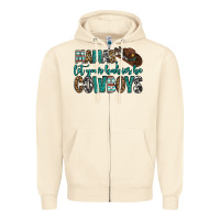 Sandshell mama's let your babies be cowboys Zipper Hoodie - OliviaCreatesArt