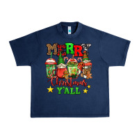 Navy merry Christmas y'all gnome coffee Urban Heavy Tee - Jasminsmagicworld