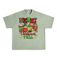 Oil Green merry Christmas y'all gnome coffee Urban Heavy Tee - Jasminsmagicworld