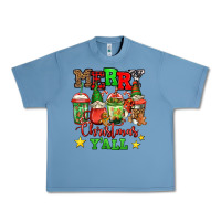 Pebble Blue merry Christmas y'all gnome coffee Urban Heavy Tee - Jasminsmagicworld