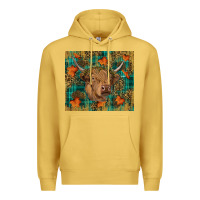 Antique Gold Western Fall Cow Premium Hoodie - RanaPortraitStore