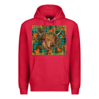 Cardinal Western Fall Cow Premium Hoodie - RanaPortraitStore