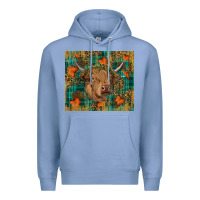 Colony Blue Western Fall Cow Premium Hoodie - RanaPortraitStore