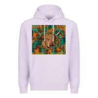 Lilac Western Fall Cow Premium Hoodie - RanaPortraitStore