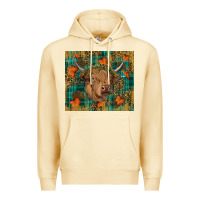 Pina Colada Western Fall Cow Premium Hoodie - RanaPortraitStore
