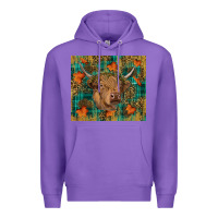 Purple Western Fall Cow Premium Hoodie - RanaPortraitStore