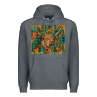 Rock Western Fall Cow Premium Hoodie - RanaPortraitStore