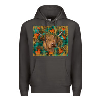 Smoke Western Fall Cow Premium Hoodie - RanaPortraitStore