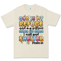 Bone god is my refuge and my fortress under his wings Premium Tee - MaliasSmallBusiness
