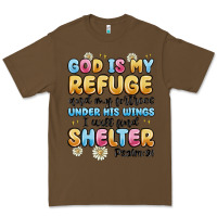 Cacao god is my refuge and my fortress under his wings Premium Tee - MaliasSmallBusiness