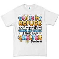White god is my refuge and my fortress under his wings Premium Tee - MaliasSmallBusiness