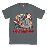 Charcoal Heather Merry Christmas Tortoise And Koala Classic Tee - LillyAllenDesigns